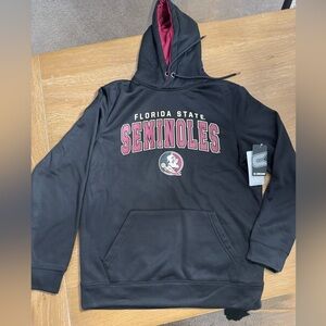 Colosseum Black and Red Florida State Seminoles Hoodie